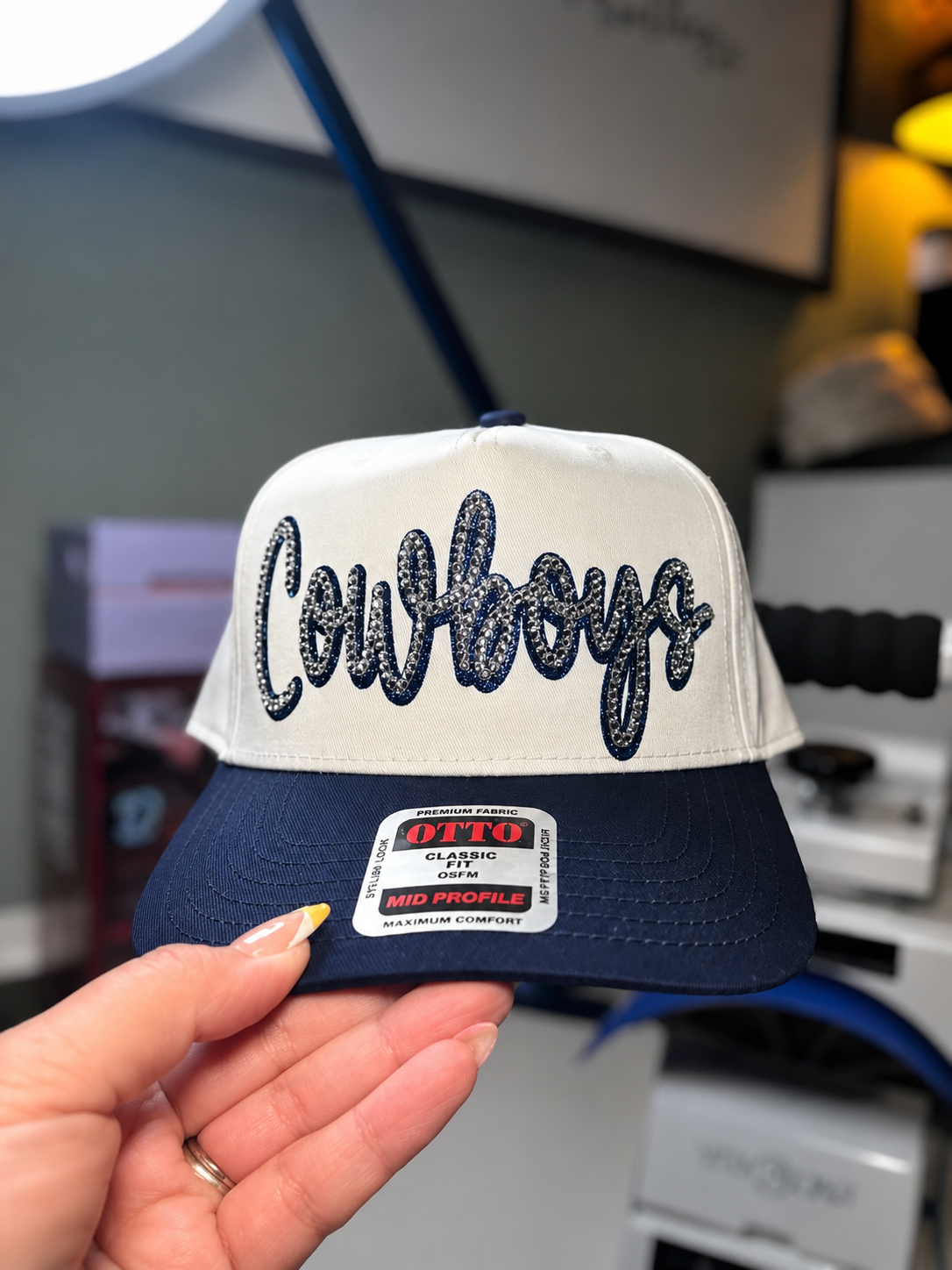 Cowboys Rhinestone Trucker Hat